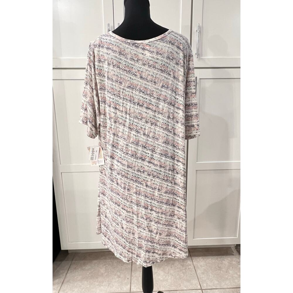 NWT Lularoe PERFECT T Women's Plus Size 3XL Paisley Print Short Sleeve NEW Gray - Picture 9 of 11